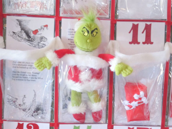 Grinch Advent calendar