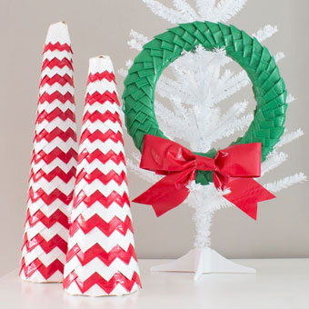 Christmas Crafts with Colored Duct Tape