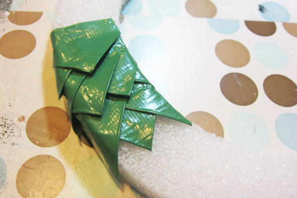 Christmas duct tape crafts wreath and tree