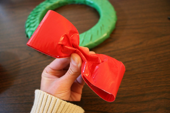 Christmas duct tape crafts wreath and tree