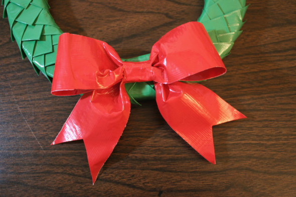 Christmas duct tape crafts wreath and tree