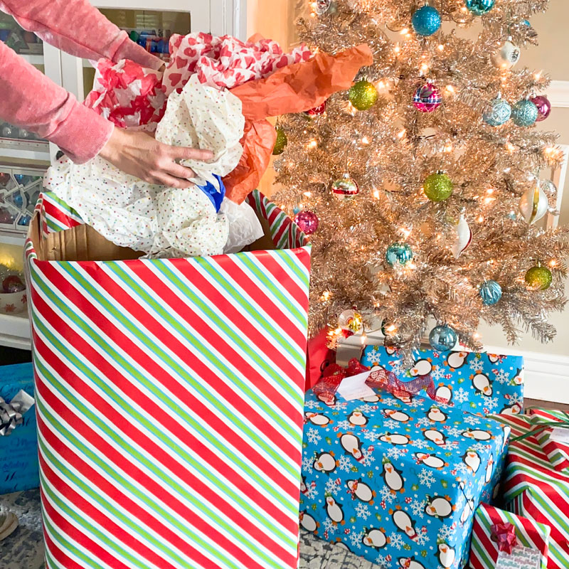 How to Make a Gift Bag Out of Wrapping Paper - A Beautiful Mess