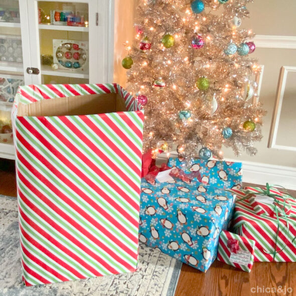 Managing the giftwrap mess on Christmas morning
