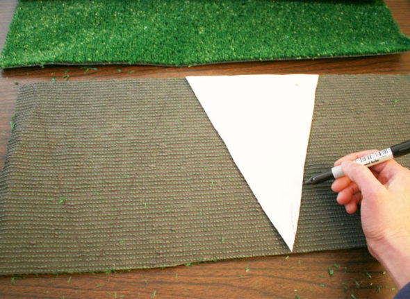 DIY football field party pennants