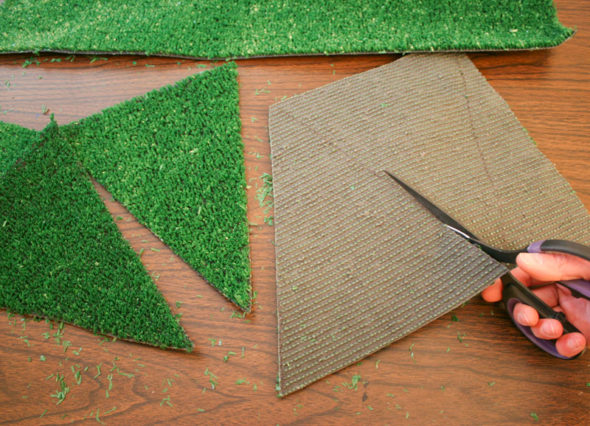 DIY football field party pennants