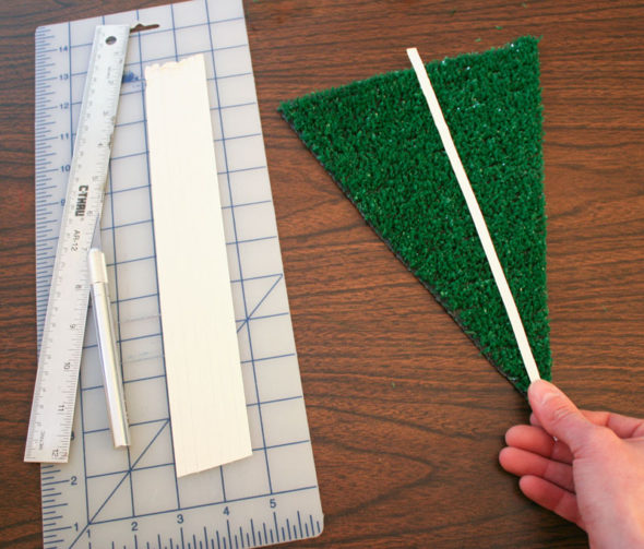 DIY football field party pennants