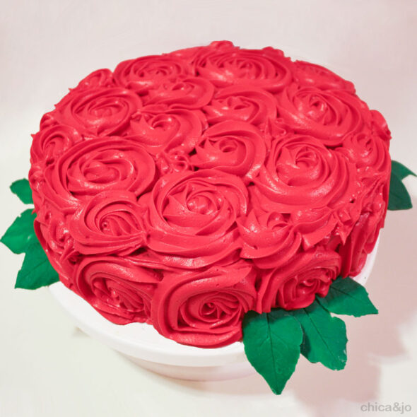 Kentucky Derby Rose Cake