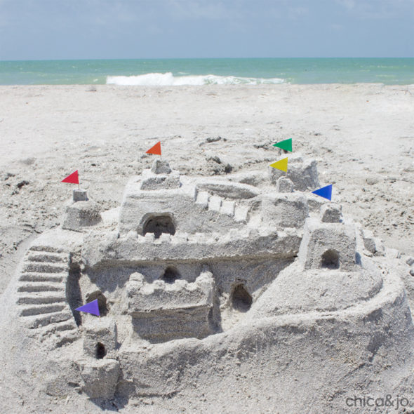 Printable Sandcastle Flags and Pirate Flags