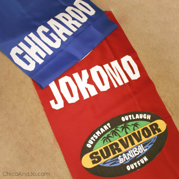 how to make Survivor tribe flags