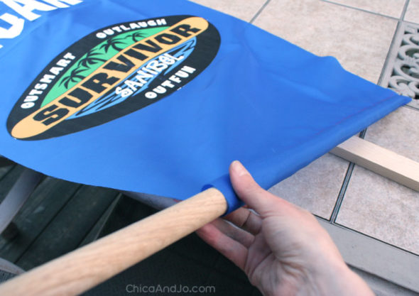 how to make Survivor tribe flags