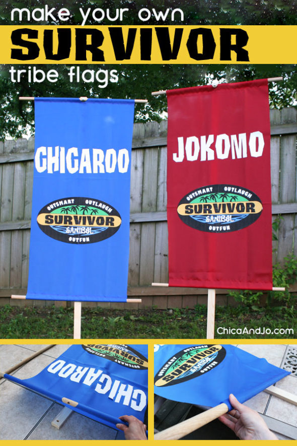 how to make Survivor tribe flags