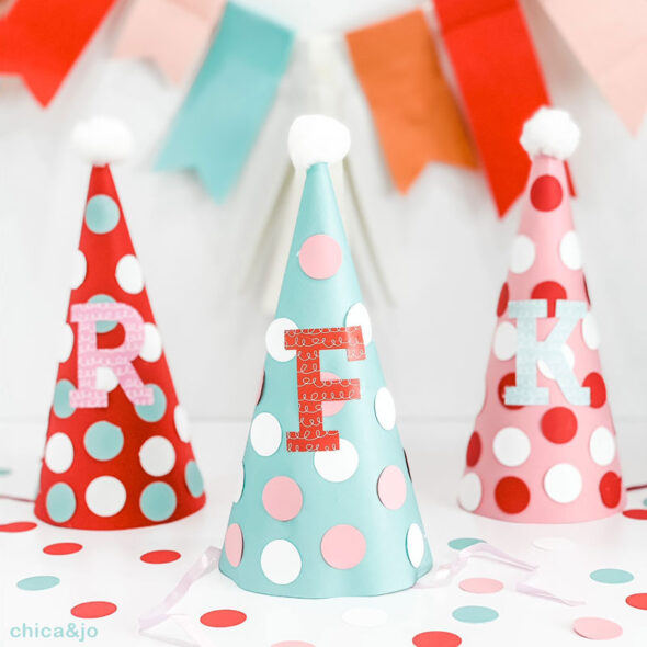 Make Your Own Large, Custom Party Hats