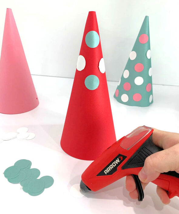 Make your own large custom party hats