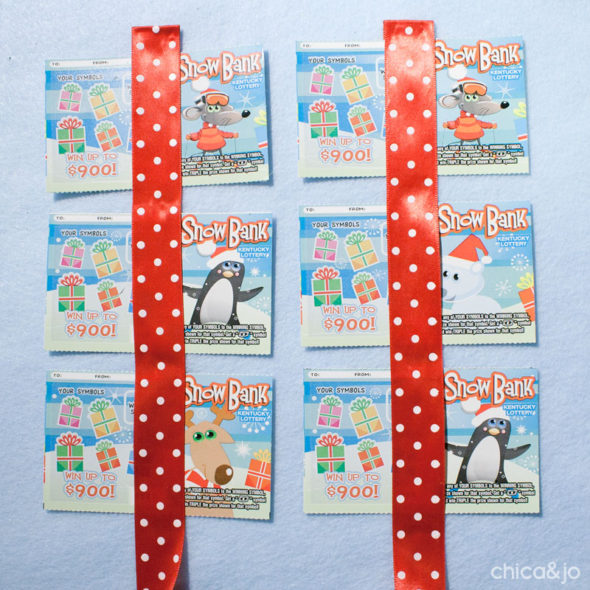 Lottery ticket Advent calendar