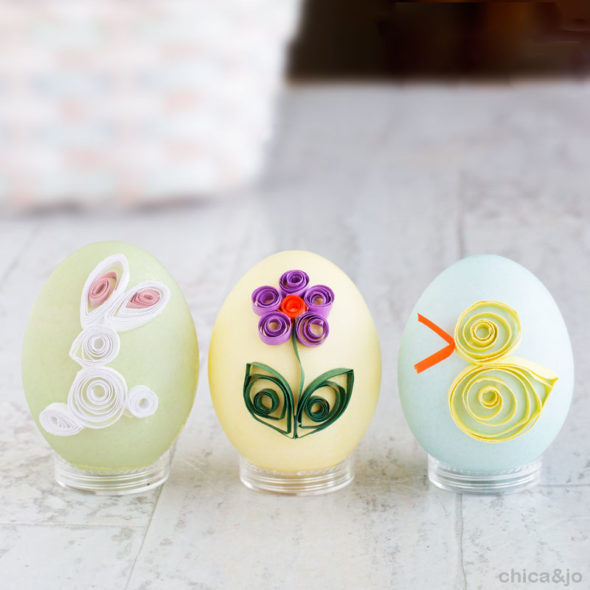 Quilled Paper Easter Eggs