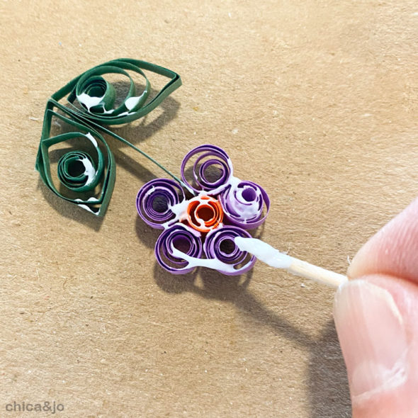 Quilled paper Easter eggs