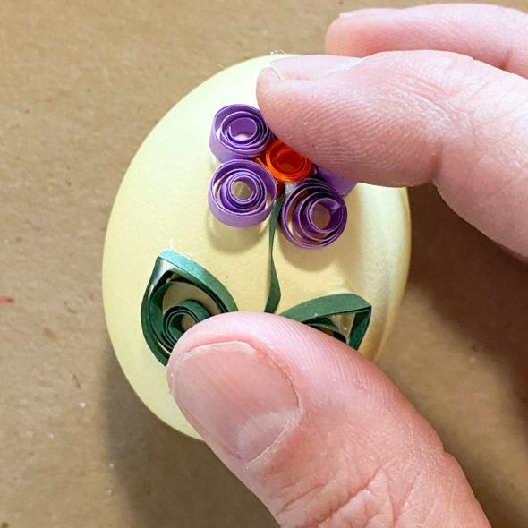 Quilled paper Easter eggs