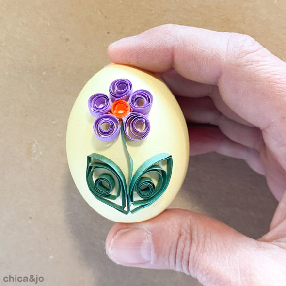 Quilled paper Easter eggs