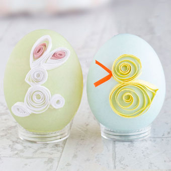 Quilled Paper Easter Eggs