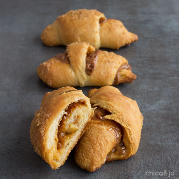 Caramel Apple and Pecan Crescent Rolls