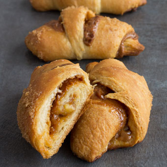 Caramel Apple and Pecan Crescent Rolls