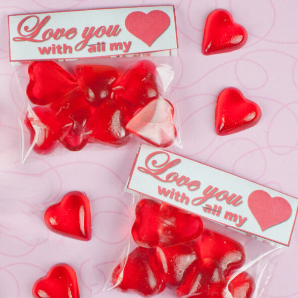 Valentine's Day Heart Shaped Candy