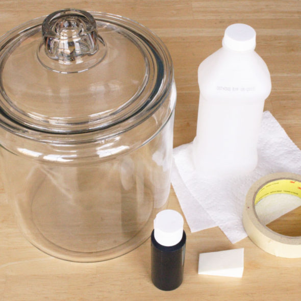 Chalkboard cookie jar for Valentine's Day