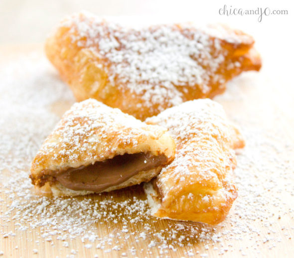 deep fried Nutella pizza pockets recipe