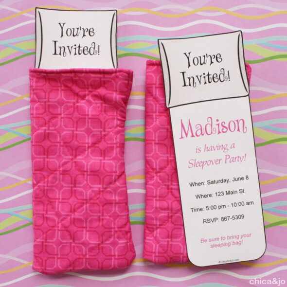 Slumber Party Invitations