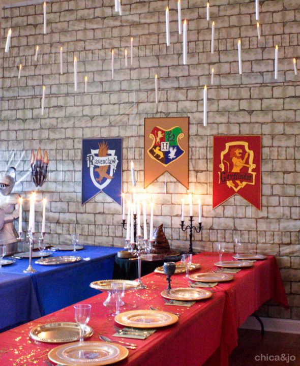 Harry Potter party ideas Great Hall candles