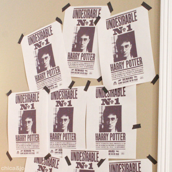 Harry Potter party ideas wanted posters