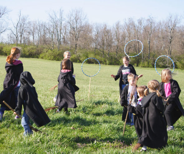 Harry Potter party ideas Quidditch game