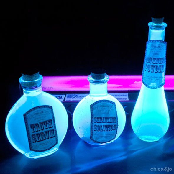 Harry Potter party ideas wizarding classes glowing tonic water