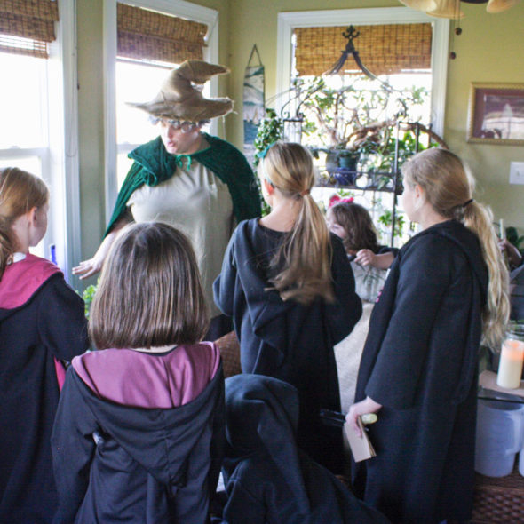 Harry Potter party ideas wizarding classes herbology professor sprout