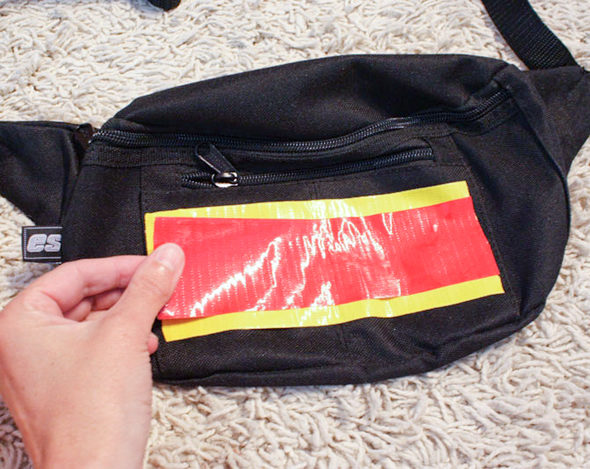 Make an Amazing Race pit stop mat and fanny packs