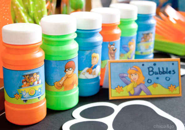 Scooby Doo party favors bubble wraps