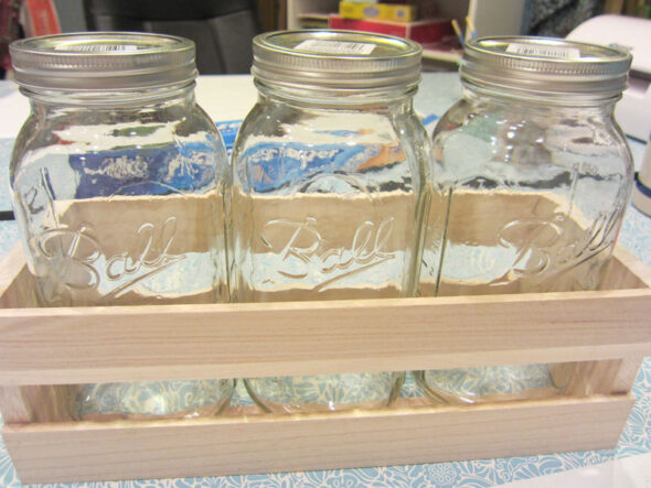 Mason jar storage for s'mores