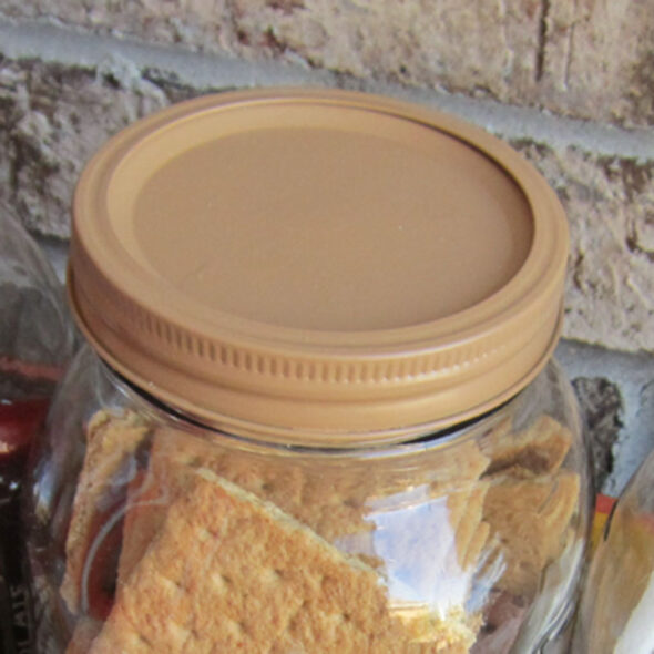 Mason jar storage for s'mores