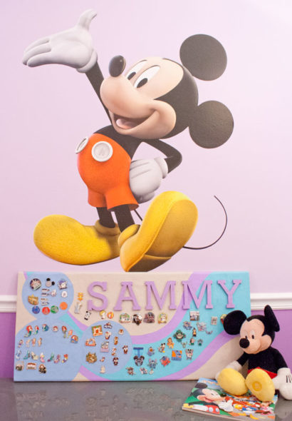 Disney pin trading display board