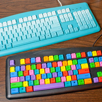 DIY Colorful Computer Keyboard