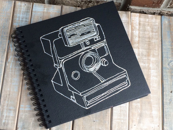 polaroid camera guest book