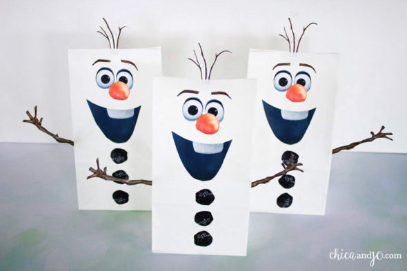 Frozen Olaf treat bag party favor