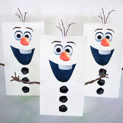 Olaf Frozen Favor Bags and Sno-cone Cups