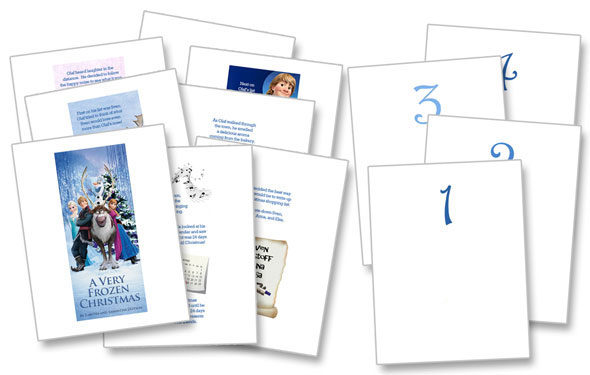 Disney Frozen Advent calendar printables