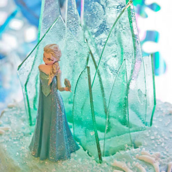 Frozen Cake Topper with Candy Ice Castle