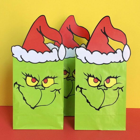 Grinch Favor Bags