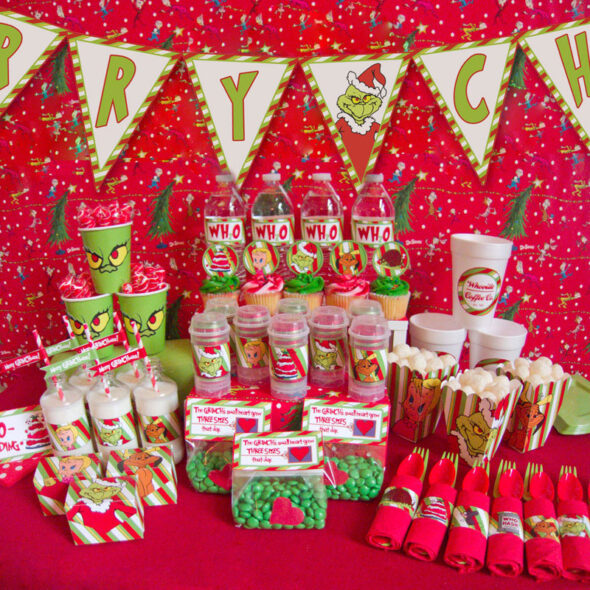 Grinch Christmas Party Ideas and Printables