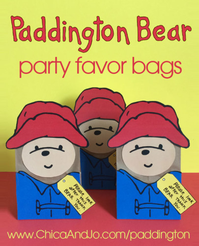 Paddington Bear party favor bags