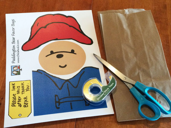 Paddington Bear party favor bags