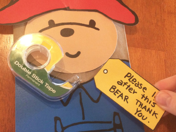 Paddington Bear party favor bags